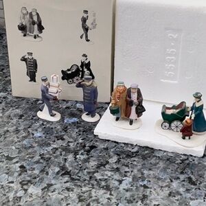 Department 56, Busy Sidewalks, set of four